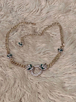 
                  
                    Load image into Gallery viewer, Panther rhinestone necklace
                  
                