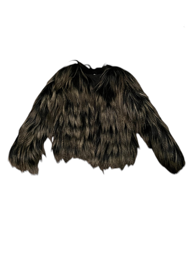 
                  
                    Load image into Gallery viewer, Multicolor fur on suede
                  
                