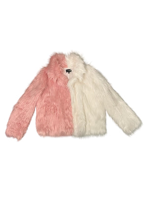 
                  
                    Load image into Gallery viewer, Faux Fur. Club Exx 2XL over sized coat
                  
                